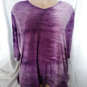 Liz and Me 5x purple top